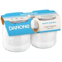 Yogur original natural enriquecido DANONE, pack 2x130 g