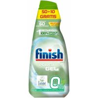Lavavajillas gel eco 0% FINISH, botella 50+10 dosis