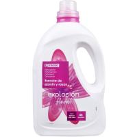 Detergente líquido floral EROSKI, garrafa 46 dosis