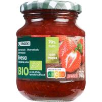 Mermelada bio de fresa EROSKI, frasco 340 g