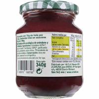 Mermelada bio de arándanos-frambuesa EROSKI BIO, frasco 340 g