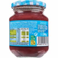 Mermelada arándano-frambuesa 0% a. añadido EROSKI, frasco 290 g