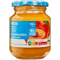Mermelada melocotón 0% azúcares añadidos EROSKI, frasco 290 g