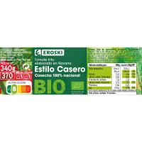 Tomate frito casero EROSKI BIO, frasco 340 g