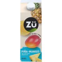 Néctar de piña-mango sin azúcar añadido ZÜ, brik 1,75 litros