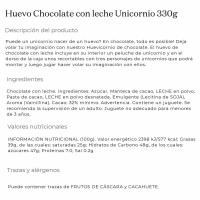 Huevo de leche Unicornio SIMON COLL, caja 330 g
