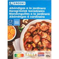 Albóndigas a la jardinera EROSKI, bandeja 300 g