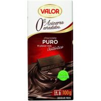 Chocolate puro sin azúcar VALOR, tableta 100 g