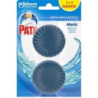 Pastilla cisterna agua azul PATO, pack 2 uds