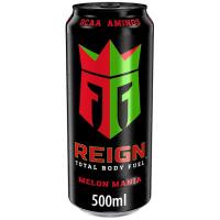 Bebida deportiva con BCAA sabor melón REIGN, lata 50 cl