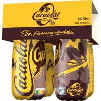 Batido de cacao 0% CACAOLAT, pack botellín 4x200 ml