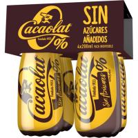 Batido de cacao 0% CACAOLAT, pack botellín 4x200 ml