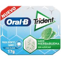 Xiclet de menta TRIDENT, paquet 17 g