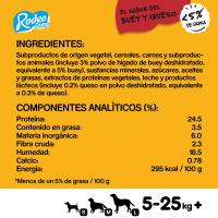 Rodeo duos de queso-buey para perro PEDIGREE, paquete 123 g