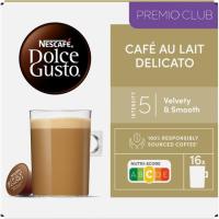 Cafè delicato amb llet intens.5 DOLCE GUST, caixa 16 monodosis