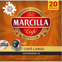 Cafè llarg compatible Nespresso MARCILLA, caixa 20 u