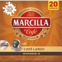 Cafè llarg compatible Nespresso MARCILLA, caixa 20 u