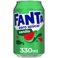 Refresco sin azúcar sabor sandía FANTA, lata 33 cl