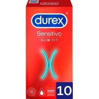 Preservatius sensitiu suau slim fit DUREX, caixa 10 u