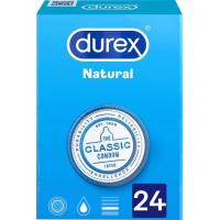 Preservativos natural plus DUREX, caja 24 uds.