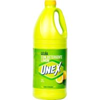 Detergente lejía de limón UNEX, garrafa 2 litros