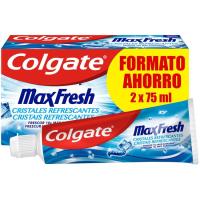 Dentífrico duplo COLGATE Max Fresh, pack 2x75 ml