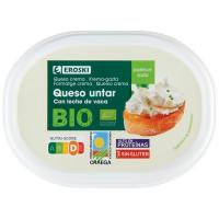 Queso crema bio EROSKI, tarrina 150 g