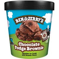 Gelat de xocolata fudge brownie BEN & JERRY`S, terrina 408 g