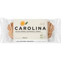 Galleta s/azúcar naranja y sésamo CAROLINA, caja 180 g