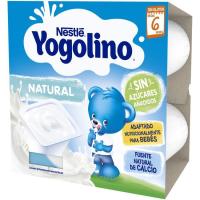 Yogolino natural sense sucre NESTLÉ, pack 4x100 g