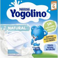 Yogolino natural sense sucre NESTLÉ, pack 4x100 g
