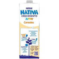 Leche de crecimiento junior 2+ cereales NESTLÉ, brik 1 litro