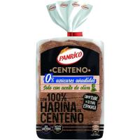 Pan de molde 100% centeno PANRICO, paquete 400 g