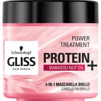 Mascarilla brillo 4en1 protein+ GLISS, tarro 400 ml