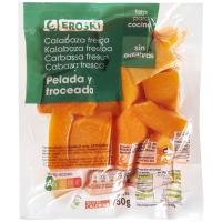 carbassa neta en trossos EROSKI, safata 750 g