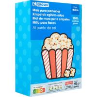 Palomitas para microondas con sal EROSKI, pack 3x90 g