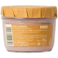 Paté de campaña CASA TARRADELLAS, frasco 125 g