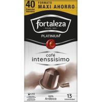 Cafè intensíssim platinium FORTALEZA, caixa 40 monodosis