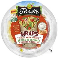 Wrap pollo bacon queso FLORETTE, bowl 255 g