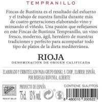 Vi negre Jove Rioja FINQUES DE BUSTINZA, ampolla 75 cl