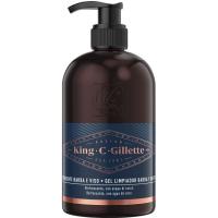 Gel netejador barba i rostre KING C GILLETTE, dosificador 350 ml