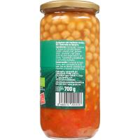 Garbanzos con verdura EROSKI BIO/ECO, frasco 700 g