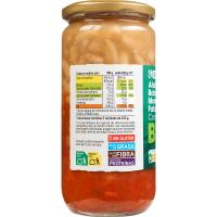 Mongetes amb verdures EROSKI BIO, flascó 700 g