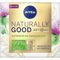 Crema facial antiedad naturally good NIVEA, tarro 50 ml