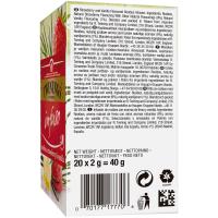 Infusión rooibos-strawberry&vanilla TWININGS, caja 20 uds