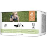 Bolquer 4-10 kg Talla 3 MOLTEX Pure&Nature, paquet 56 u