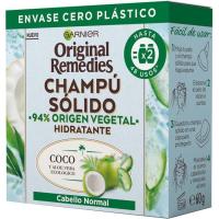 Xampú sòlid hidratant coco ORIGINAL REMEDIES, pastilla 60 g