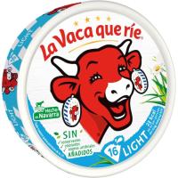 Queso fundido light LA VACA QUE RIE, 16 porciones, caja 250 g