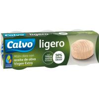 Tonyina clara lleuger en oli verge extra CALVO, 3x60 g