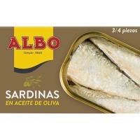 Sardina en oli d`oliva ALBO, llauna 120g